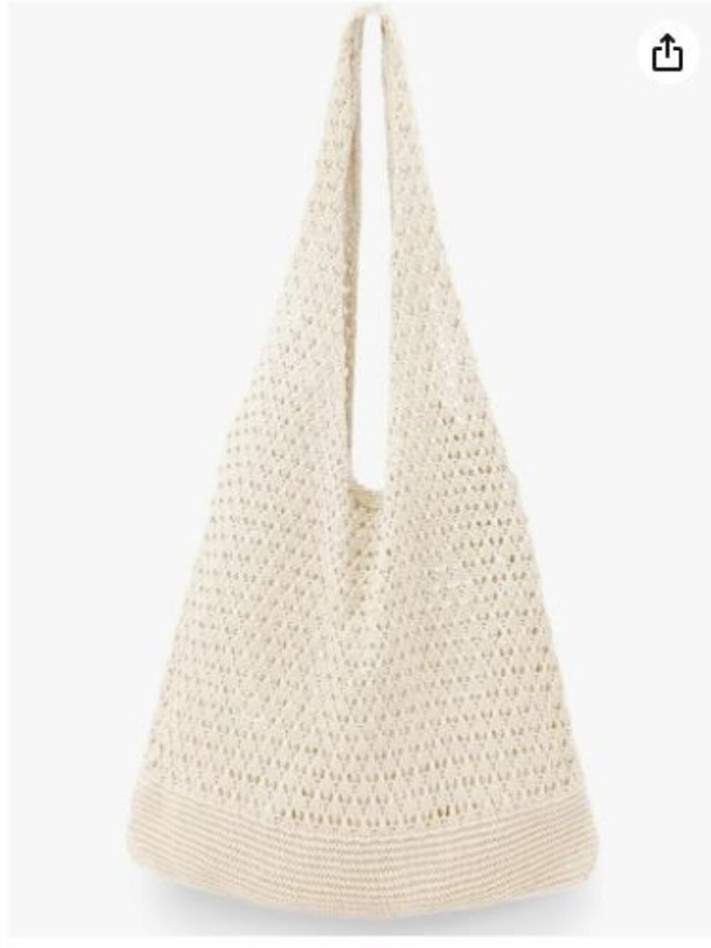 Crochet Bag for Women, Handmade Knit Beach Tote Bag Summer